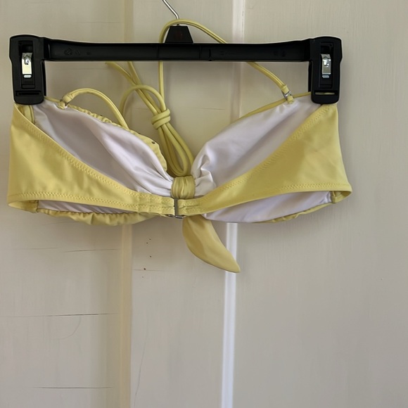 Victoria’s Secret yellow bikini swim top with rhinestones size medium - Picture 2 of 16